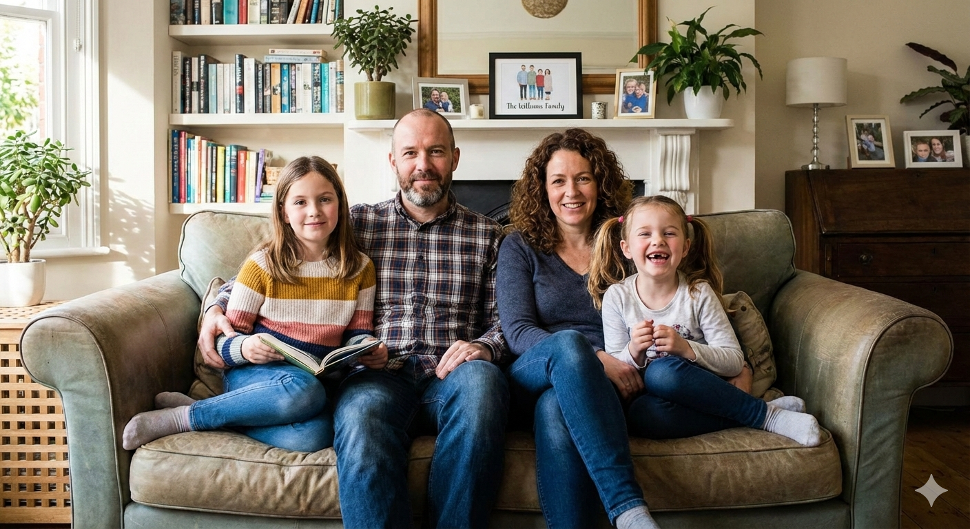 Williams family celebrating together